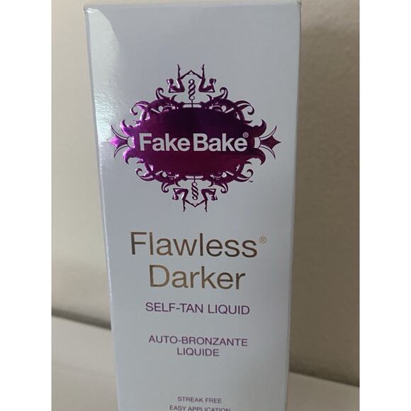 Fake Bake Flawless Darker Self-Tan Liquid 177ml Application Mitt Unisex SEALED - Picture 2 of 5